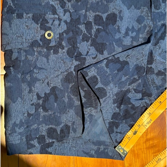 Eddie Bauer, US 4, Blue, multicolored, flowered short. - Picture 9 of 9